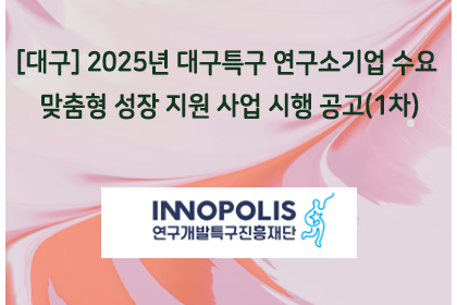 [대구] 2025년 대구특구 연구소기업 수요 맞춤형 성장 … | 아이젠텍 IGENTEC
